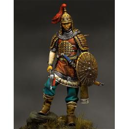 Figurine de guerreier Mongol du XIII-XIVème siècle 75 mm Pegaso Models.