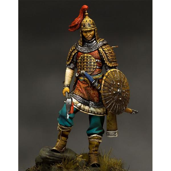 Figurine de guerreier Mongol du XIII-XIVème siècle 75 mm Pegaso Models.