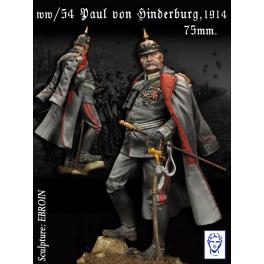Figurine de Hinderburg, 1914-1918 en 75mm Alexandros Models.