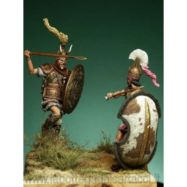 Figurines de Hector et Achille Guerre de Troie en 1250 avant JC.Soldiers 54mm.