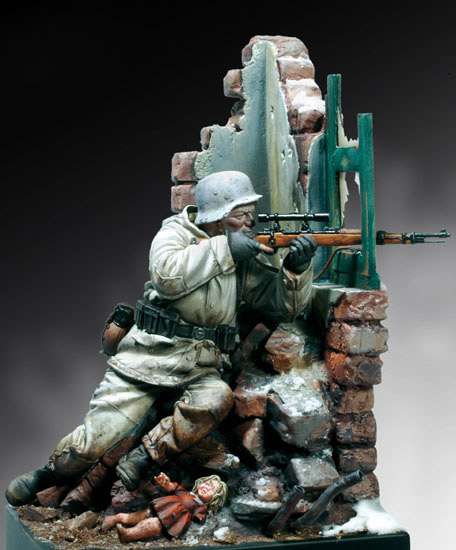 Andrea Miniatures 54mm Figurine de Panzer Grenadier 1940. - Maquettes