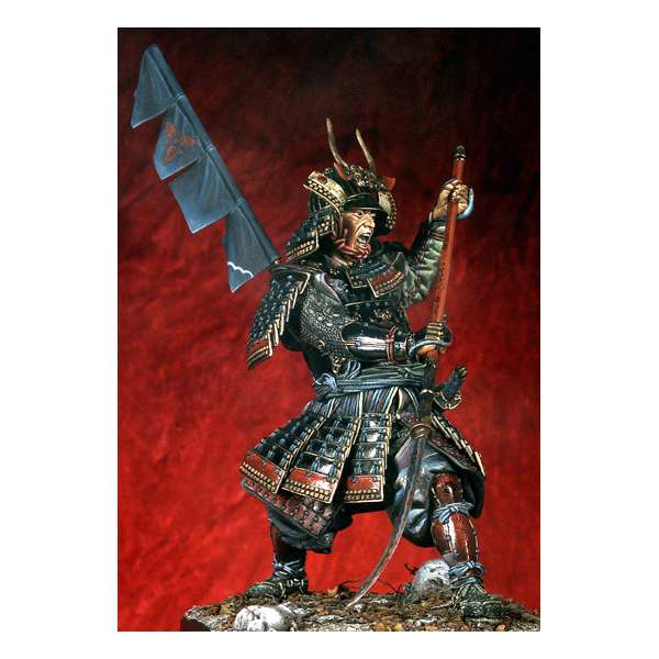Pegaso models 90mm.Samurai-Krieger mit Naginata.Vollfiguren.