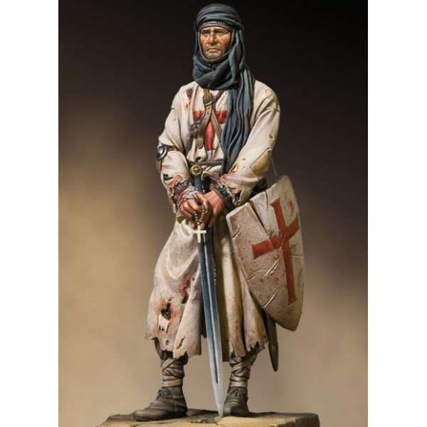 CHEVALIER CROISE AFP-005 Figurine peinte ANDREA 1/16 Ref XIIème Siècle