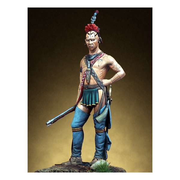 Indian figure kits.Mohawk Warrior 54mm.