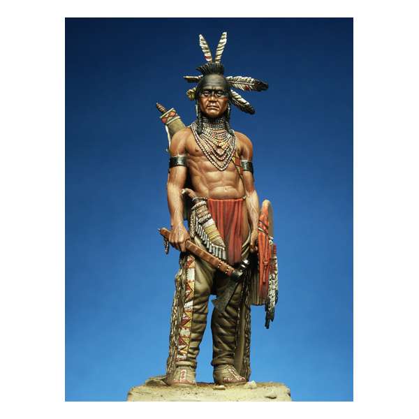 Indian figure kits, Black Foot Warrior 75mm.