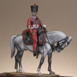 Métal Modèles 54mm Figurine de Trompette du 3ème régiment de hussards.