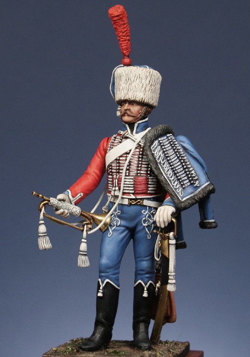 Métal Modèles 54mm figurine de Trompette du 1er régiment de