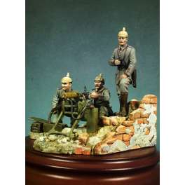 Andrea miniatures,historische figuren 54mm.Maschinengewehrstellung (3 Figuren).