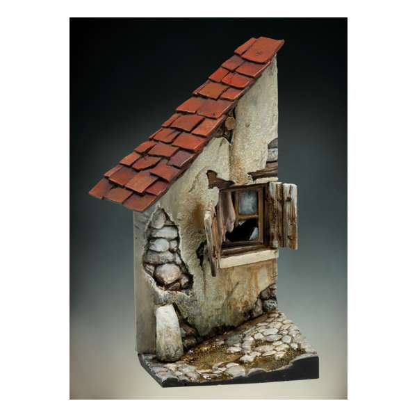 Andrea miniatures,54mm.Maison en Ruine.
