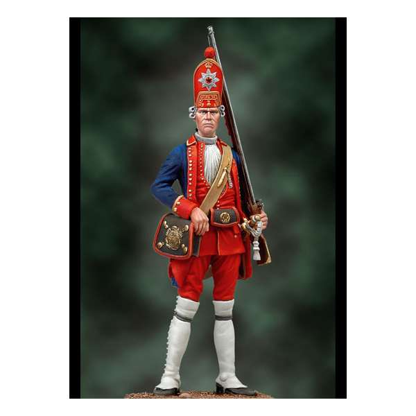 Andrea Miniatures 54mm. Figurine de Grenadier Prussien De La Garde,1720 -figurine à peindre-