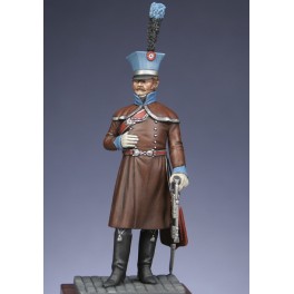 Metal Models,54mm,Officer in overcoat, 2nd regiment of Hussards figure kits.