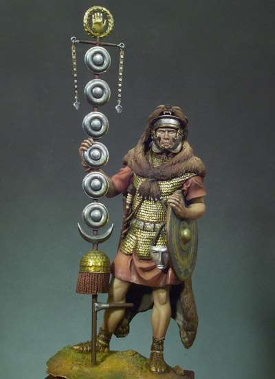 Figurine Soldat Romain Centurion – Plomb Peint – 54mm – Lot Ancien (France)