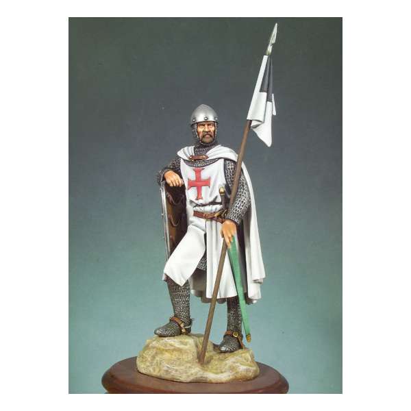 Andrea Miniatures 90mm.Templier avec sa lance et son bouclier ,1150. -figurine à peindre-