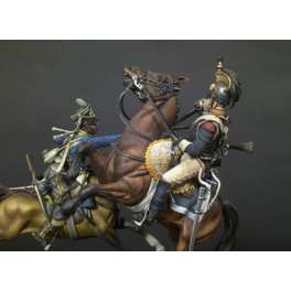 Andrea miniaturen,Napoleonische figuren 54mm.Geplänkel: 2 Kavalleristen im Gefecht 1815.