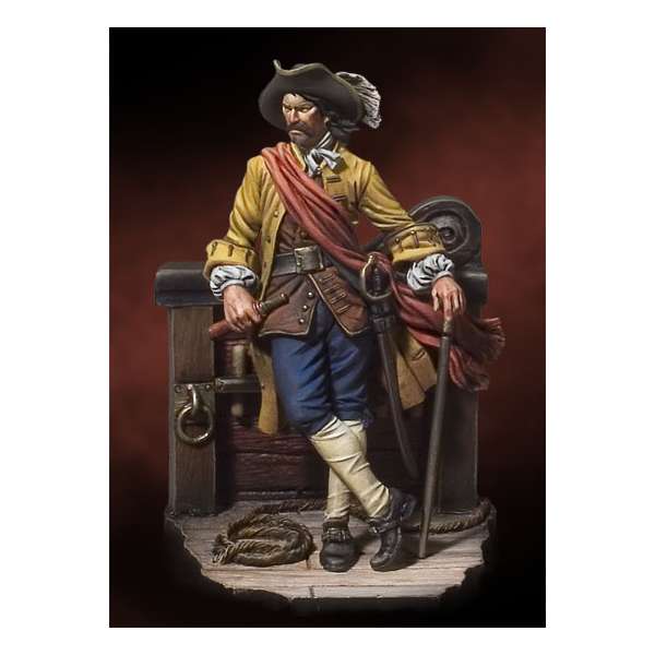 Andrea miniatures,54mm:Pirate,Capitaine William Kidd.1689.