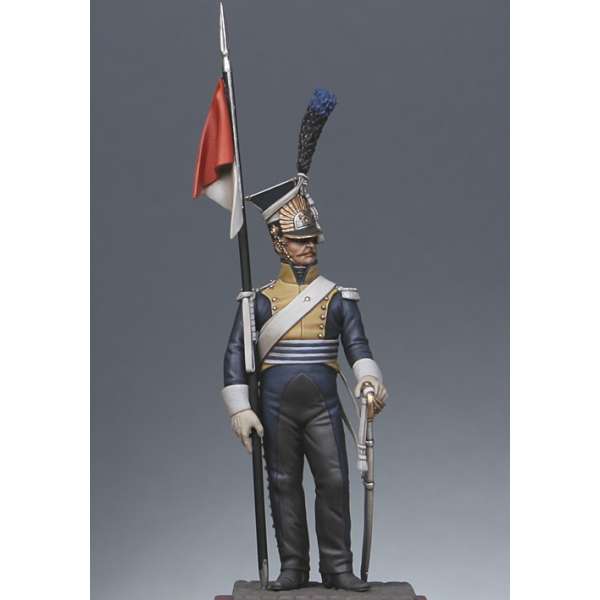 Métal Modèles 54mm de Chevau-léger polonais du 7ème régiment , compagnie d'élite en 1811.