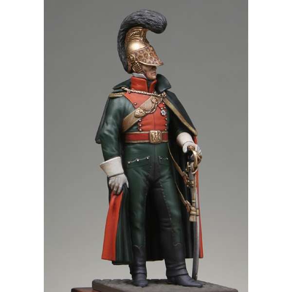 Metal Modeles,54mm,Officer, french line lancers 1812. Figure kits.