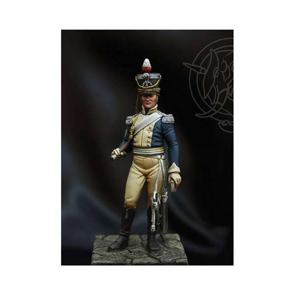 Romeo Models,54mm figuren.Regiments Sergeant Major, Leichte Dragoner 1812-1815.