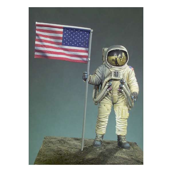 Figurine d'astronaute  Premier Homme Sur La Lune Andrea Miniatures 54mm.