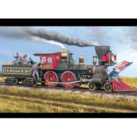 Andrea miniaturen.54mm."Express Raider" Typisch amerikanische Dampflokomotive aus …