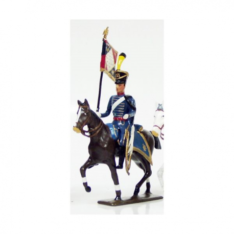 Figurine CBG Mignot de hussard du 1er régiment.