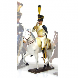 Figurine de trompette du 5e régiment de hussards (1808) CBG Mignot.