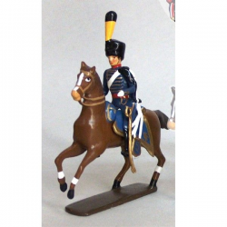 Officier de la compagnie d'élite du 5e hussards (1808) Figurine en plomb.