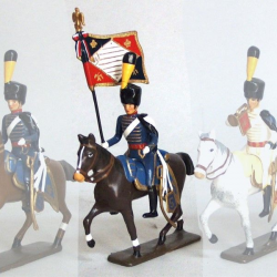 Etendard de la compagnie d'élite du 5e hussards (1808) CBG Mignot.