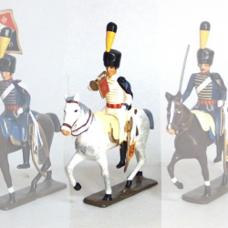 Figurine trompette de la compagnie d'élite du 5e hussards (1808) CBG Mignot.