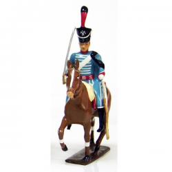 Figurine CBG Mignot de cavalier du 10e régiment de hussards (1808)