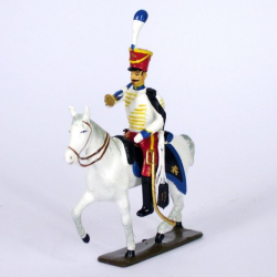 Figurine CBG Mignot trompette du 13e régiment de hussards (1808).