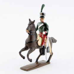 Figurine d'officier du 14e régiment de hussards (1808) CBG Mignot.