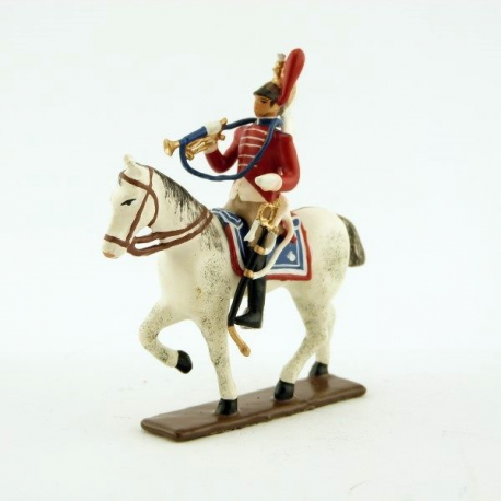 Figurine de trompette des dragons de Paris CBG Mignot.