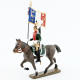 Figurine d'étendard du 5e régiment de dragons CBG Mignot.