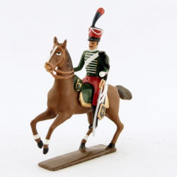 Figurine CBG Mignot d'officier de la garde d'honneur à cheval (1813).