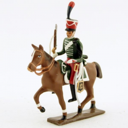 Figurine de cavalier de la garde d'honneur à cheval (1813) CBG Mignot.