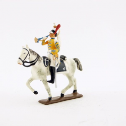 Figurine de trompette des cuirassiers à cheval (1809) CBG Mignot.