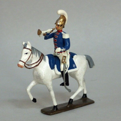 Trompette des carabiniers à cheval (1812) Figurine CBG Mignot.