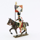 Figurine CBG Mignot d' étendard des chasseurs de la garde à cheval (1809).