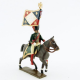 Figurine CBG Mignot d' étendard des chasseurs de la garde à cheval (1809).