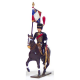Figurine d'étendard des artilleurs à cheval (1809) CBG Mignot.