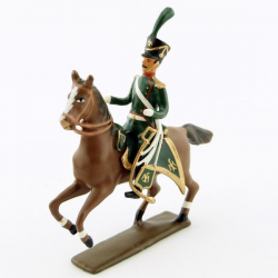 Figurine d'officier des chasseurs à cheval de la ligne (1809) CBG Mignot.