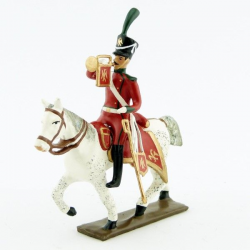 Figurine de trompette des chasseurs à cheval de la ligne (1809) CBG Mignot.