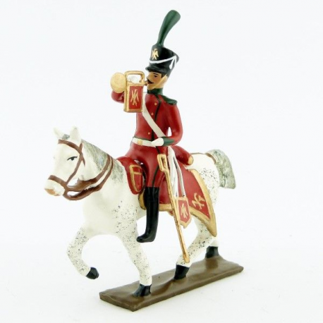 Figurine de trompette des chasseurs à cheval de la ligne (1809) CBG Mignot.