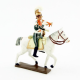 Figurine CBG Mignot dr trompette des chevau-léger 2ème rgt (plastron orange) (1812).