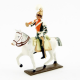Figurine CBG Mignot dr trompette des chevau-léger 2ème rgt (plastron orange) (1812).