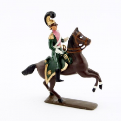 Figurine d'officier des chevau-léger 3ème rgt (plastron rose) (1812) CBG Mignot.