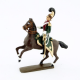Figurine d'officier des chevau-léger 4ème rgt (plastron cramoisi) (1812) CBG Mignot.