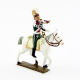 Figurine de trompette des chevau-léger 4ème rgt (plastron cramoisi) (1812) CBG Mignot.