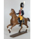 Figurine CBG Mignot d' officier des gendarmes d'élite à cheval (1804), culotte jaune.